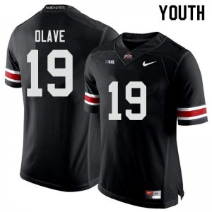 Youth Ohio State Buckeyes #19 Chris Olave Black Nike NCAA College Football Jersey October CNU1344MA